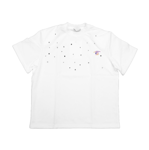 เสื้อยืดโอเวอร์ไซส์สไตล์วินเทจสตรีทแวร์แขนสั้นลายกราฟิก 'Hustle'  ลายเงิน  ผ้าคอตตอนถัก 100% น้ำหนัก 230gsm เป็นมิตรต่อสิ่งแวดล้อม - Product Image 5