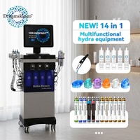 Appareil Dreamskineo Vortex pour soins du visage aquatiques, kit complet 14-en-1 pour débutants avec solutions et embouts boosters