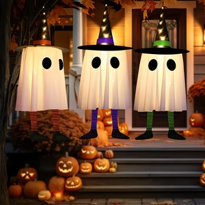Luces LED de Cadena con Forma de Sombrero de Bruja para Halloween, Color Blanco Cálido, 3 Modos de Iluminación, Funciona con Pilas, Duración de 1000 Horas - Product Image 5