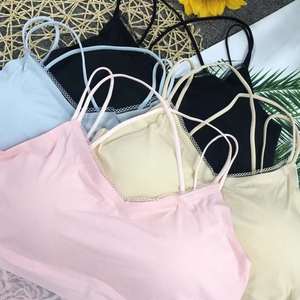 低価格オリジナルブランドラベル残った女性夏セクシーノースリーブ刺繍レースベストブラウスカジュアルタンクトップスバングラデシュ - Product Image 2