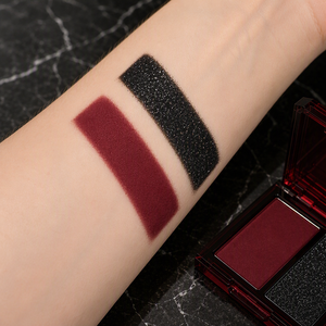 Gothic Black Red <strong>Eyeshadow</strong> Matte <strong>Burgundy</strong> Shimmer Black High Pigment Gradient Transparent Case Edgy Dark Spicy Girl Makeup - Product Image 5