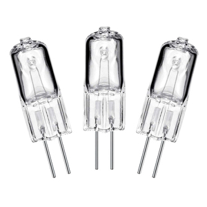 Ampoule halogène G4 220V 35W, finition en verre transparent, lumière chaude douce 2700K, sans commande, pour éclairage décoratif et chauffage extérieur - Product Image 1