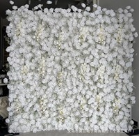 Bunga Mawar Gradasi Sutra 3D untuk Dekorasi Acara, Gulungan Bunga 3D, Latar Belakang Dinding Bunga, Dekorasi Dinding Pernikahan