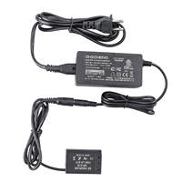 Adaptateur de batterie factice DR-E18 AC (prise UK/EU) pour chargeur d'appareil photo Canon EOS RP, 77D, 200D, 250D, 750D, 760D, 800D