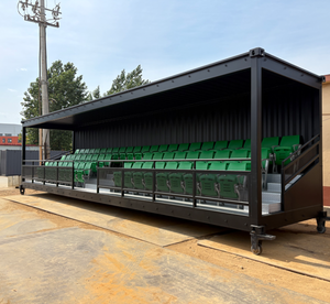 Tribuna Deportiva Escolar de 20 pies en Contenedor, Gradas Móviles Modulares con Asientos Plegables para Campos de Fútbol - Product Image 1