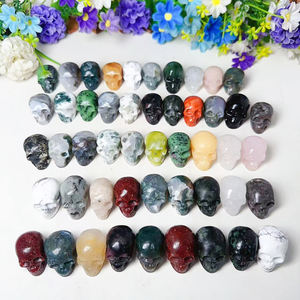<span class=keywords><strong>Prix</strong></span> de gros – Crânes sculptés en cristal de quartz naturel mélangé de 30 mm pour la <span class=keywords><strong>d</strong></span>écoration et la lithothérapie - Product Image 1