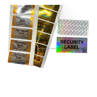 Étiquette d'hologramme de code à barres code à gratter personnalisé étiquette inviolable emballage sécurisé autocollant holographique