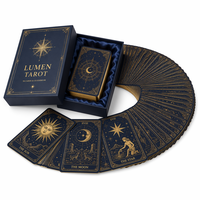 Fabrication de jeux de tarot personnalisés professionnels, conception d'impression sur mesure, usine OEM, cartes de tarot en couleur avec guide