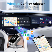 Monitor de Coche Portátil con Control Remoto Inalámbrico CarPlay, iPhone, Android Auto, GPS, Compatible con USB Tipo-C, Mirror App, YouTube, TikTok