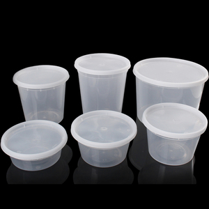 Vaso de plástico 8/12/16/24/32 oz contenedor de sopa para llevar sopa fideos contenedores taza de sopa recipientes de plástico para alimentos tazón - Product Image 6