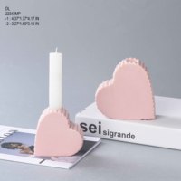 BSCI Factory Custom ized Valentinstag Serie Liebes form Keramik Kerzen glas Hochwertige Home Decoration Keramik Kerzen glas