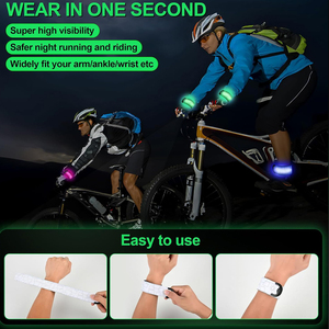 Brazalete LED para Correr de Noche, Banda de Luz LED para Ciclismo, Cinturón de Seguridad para Deportes al Aire Libre, Brazalete Recargable para Pierna y Muñeca - Product Image 4