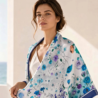 Écharpe en soie pure 100% de luxe sur mesure 14 momme |   Foulard carré en soie imprimé OEM 90x90cm, vente en gros, foulard en soie personnalisé avec logo