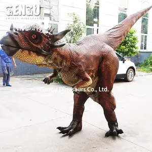 Adult Realistic Dinosaur Costume Hidden Legs Dino Suit