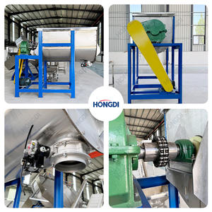 Agitateur à double ruban en acier inoxydable avec moteur AC, machine industrielle de mélange de poudres et de produits chimiques avec décharge pneumatique - Product Image 5