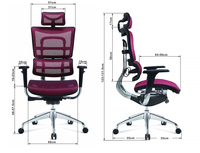Chaise de direction de gestionnaire de maille à dossier haut conférence chaise de bureau ergonomique commerciale chaise de jeu réglable en hauteur pivotante