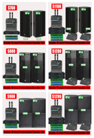 Altavoces de escenario profesionales de 15 pulgadas y 1000 vatios, sistema de sonido profesional de rango completo dual de 15 pulgadas y 1000 vatios