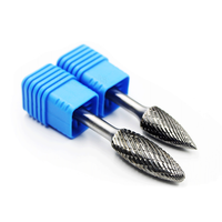 Fraise rotative en carbure de tungstène massif à tige de 1/4 pouce pour mini-perceuse à percussion, compatible OEM, fraises Dremel à tige longue, marque KINGTOOLS