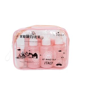 Hot Selling Cosmetic Packaging <strong>Travel</strong> Accessories PET Portable <strong>Travel</strong> Bottle Set 10PCS <strong>Liquid</strong> Soap <strong>Container</strong> - Product Image 2
