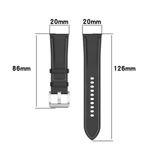 Correa de cuero para Samsung para Galaxy 3/4/5/6 Gear S3 para Huawei Watch 4/3/Pro para <span class=keywords><strong>Amazfit</strong></span> <span class=keywords><strong>GTR</strong></span>/GTS 4 pulsera correa de reloj - Product Image 3