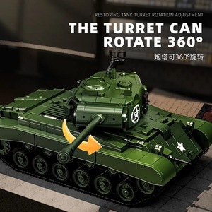97011 M26 <span class=keywords><strong>Pershing</strong></span> Schwerer Panzer Modellbausatz Lehrreiches Kinderspielzeug für Jungen Geschenk - Product Image 4