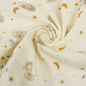 Hot bán 100% bông Muslin Swaddle bé in Muslin in vải Muslin vải 4 lớp - Product Image 3