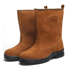 Outdoor Welding Safety Insurance Cotton <strong>Boots</strong> Men's Thick <strong>Winter</strong> Protective <strong>Work</strong> Labor Shoes - Product Image 2