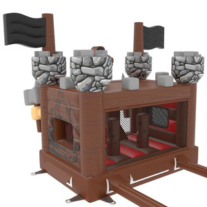 <span class=keywords><strong>Castillo</strong></span> Inflable con Tobogán con Temática de <span class=keywords><strong>Fortaleza</strong></span> Pirata, de Grado Comercial, para Fiestas y Alquiler de Eventos - Product Image 3