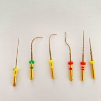 Limas Dentales Superelásticas UM, Activación por Calor, Rotatorias, Doradas, Endo, Certificación CE, Garantía de 3 Años, 5 Piezas/Paquete