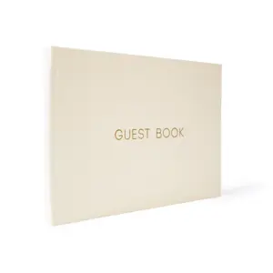 Custom Printing Logo Linen Cover Blank Guest Book Set In Loving Memory of Life Sign In Guest Notebooks Funeral Guest Book