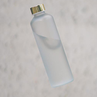 무광 유리 물병 25oz 32oz 2L 로고 각인 BPA 프리 캠핑 캠핑용 물병