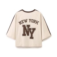 T-shirt unisexe streetwear à col en V et manches courtes, coupe ample, vêtements d'été