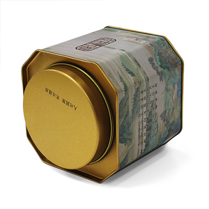 Hộp Thiếc Hình Bát Giác Sang Trọng Cho Bánh Quy Sô Cô La Cookie Hộp Kim Loại Chất Lượng Cao Cho Bao Bì Trà - Product Image 6