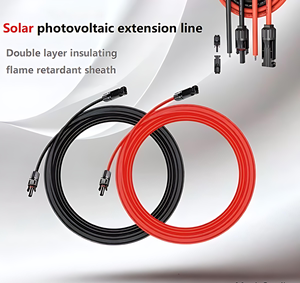Bridge Solar Photovoltaic Extension Line Connector <b>Drones</b> <b>Accessories</b> Modules Customizable Size Cu/PVC Material Black+Red Color - Product Image 2