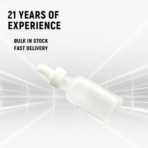 Botella de Vidrio Esmerilado de Alta Calidad para Aceites Esenciales con Gotero Europeo para Tinturas Herbales, Envase Cosmético DIY - Product Image 2