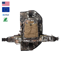 Sac à dos pour arc composé en polyester 150D, tissu en daim DWR imperméable, camouflage, étui de chasse avec porte-flèches