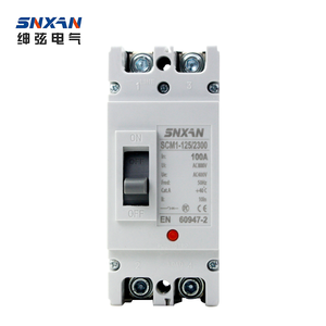Duurzame Elektronische <span class=keywords><strong>Mccb</strong></span>-Hoge Dubbele Breekpunt Aanpasbare Groothandel 2P 100a Ac 400V SCM-125/2300 Fabriek Prijs Luchtschakelaar - Product Image 1