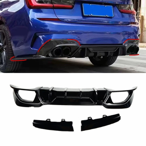 Diffusore Posteriore Nero Lucido per Paraurti Auto <span class=keywords><strong>BMW</strong></span> Serie 3 G20 M Tech 2019+ - Product Image 1