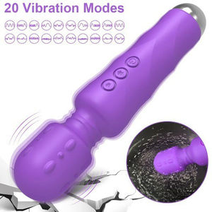 Vibrazione di ricarica Usb a 20 canali a 8 velocità Av Stick altri prodotti per massaggi per adulti Sex Toy Magic Personal Full Body bacchetta vibratore - Product Image 2