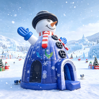 Dôme gonflable géant de Noël de qualité commerciale, tente igloo, château gonflable pour la location lors de festivals d'hiver en plein air