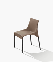 Fauteuil d'appoint moderne de luxe en cuir origami avec dossier plié géométrique pour villa, hall d'hôtel - Fabricant OEM/ODM