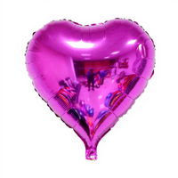Ballon en aluminium de 18 pouces en forme de cœur, couleur unie, modèle XL-025, pour les propositions de mariage, les célébrations du Qixi Festival et les décorations de mariage