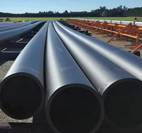 Tuyau en polyéthylène haute densité (HDPE) 90 mm 500 mm 280 mm SDR11 SDR17 PE100 haute pression certifié ISO, tuyau d'eau flexible