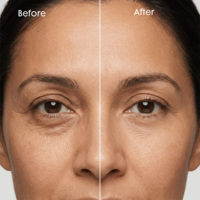 OAKAURA 15ml Krim Mata Retinol Bebas Pewangi Perawatan Kerutan Garis Halus Mencerahkan Menenangkan untuk Semua Jenis Kulit