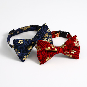 Pet collar adjustable Day bow tie cat bow tie accessories small dog collar