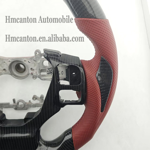 Volant de direction pratique en fibre de carbone perforée avec revêtement en cuir pour Lexus ES250 RX300 RX - Vente chaude - Product Image 6