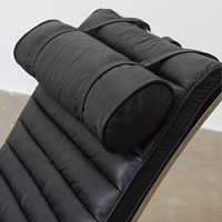 Fauteuil de relaxation carré moderne en cuir huilé et ciré, gonflable, avec structure, pour appartement, école, salon