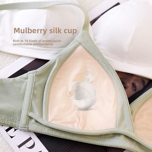 Soutiens-gorge en <span class=keywords><strong>coton</strong></span> sans armatures, respirants, doux et sans coutures pour femmes – Vente en gros - Product Image 4