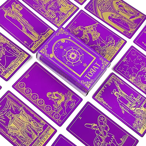 Vendita calda di 78 pagine pilota spagnolo e inglese carta dei tarocchi personalizzato stampa digitale prodotta con elegante scatola - Product Image 4