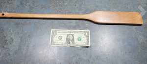 ブナ材ヘラ攪拌パドルキッチンクッキング用ヘビーデューティーロング木製スプーンパドル - Product Image 6